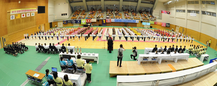 H28全国中学校体育大会福井県開催新体操